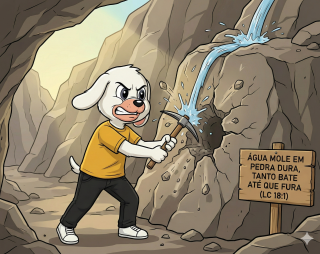 Água mole em pedra dura, tanto bate até que fura