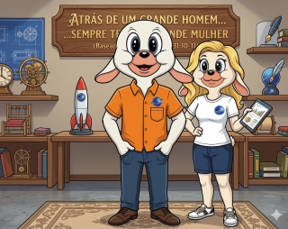 Atrás de um grande homem sempre tem uma grande mulher