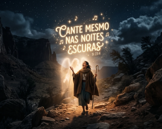 Cante mesmo nas noites escuras