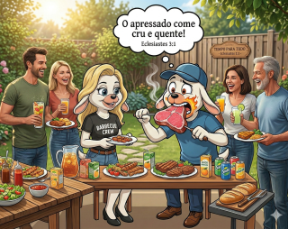 O apressado come cru e quente