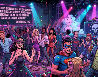 O pecado se disfarça de festa