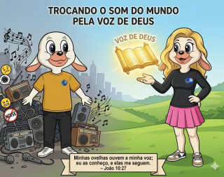 Trocando o som do mundo pela voz de Deus